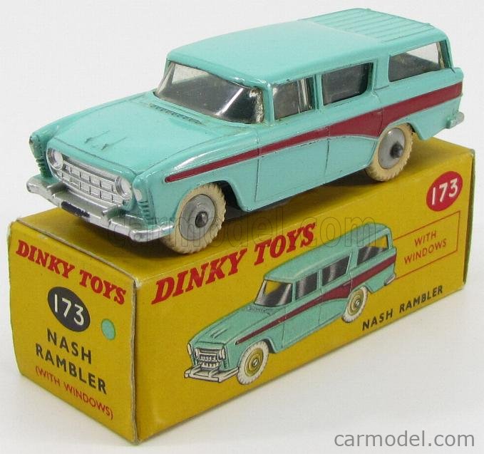 DINKY ENGLAND 173 Scale 1/43 | NASH RAMBLER LIGHT GREEN RED