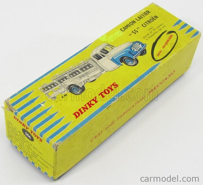 DINKY TOYS FRANCE - 586 - Camion Citroen P55 Laitier « 55 » - En boite