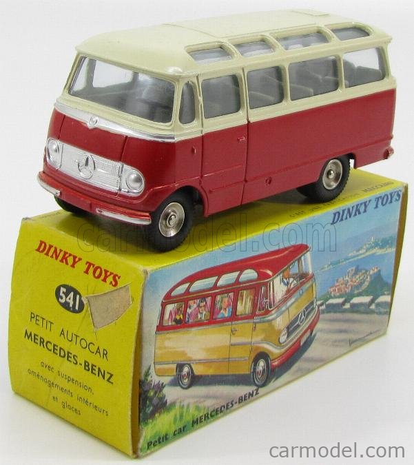 Dinky Toys 541 - Mercedes-Benz petit autocar Rouge/Crème 1:50, Atlas 2576057 - Collection