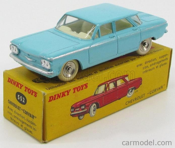 DINKY FRANCE 552 Scale 1/43 | CHEVROLET CORVAIR 1960 LIGHT BLUE