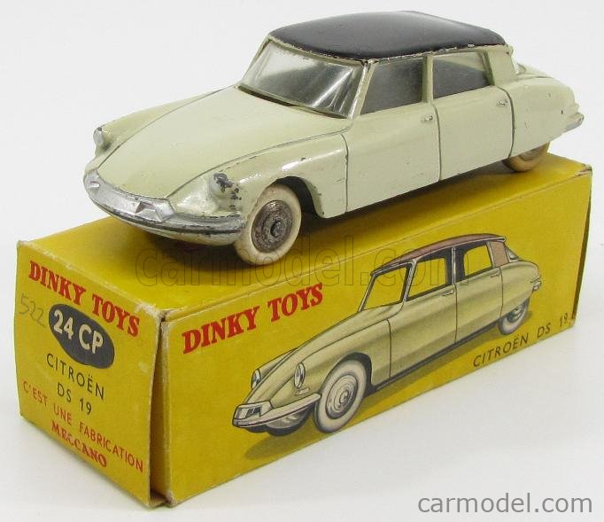 Voiture Miniature Dinky Toys DS 19 Miniature Dinky Toys Repro 522 - Citroën DS 19 Avec Vitres - Boîte Neuve Voiture Miniature Boîte Repro