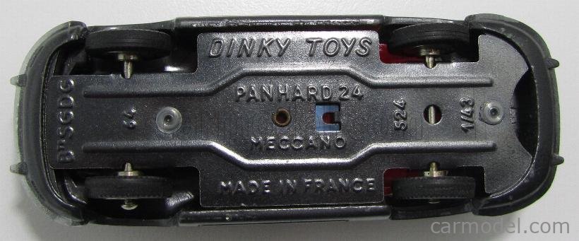 DINKY FRANCE 524 Scale 1/43 | PANHARD 24C COACH GREY MET