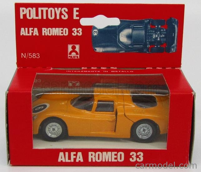 Miniature Politoys échelle 1/43 – Alfa Romeo 33 Berlinetta – état 'top'