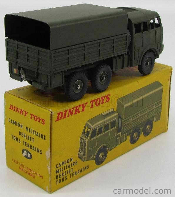 DINKY FRANCE 818 Scale 1/43 | BERLIET TRUCK CAMION MILITAIRE TOUS ...