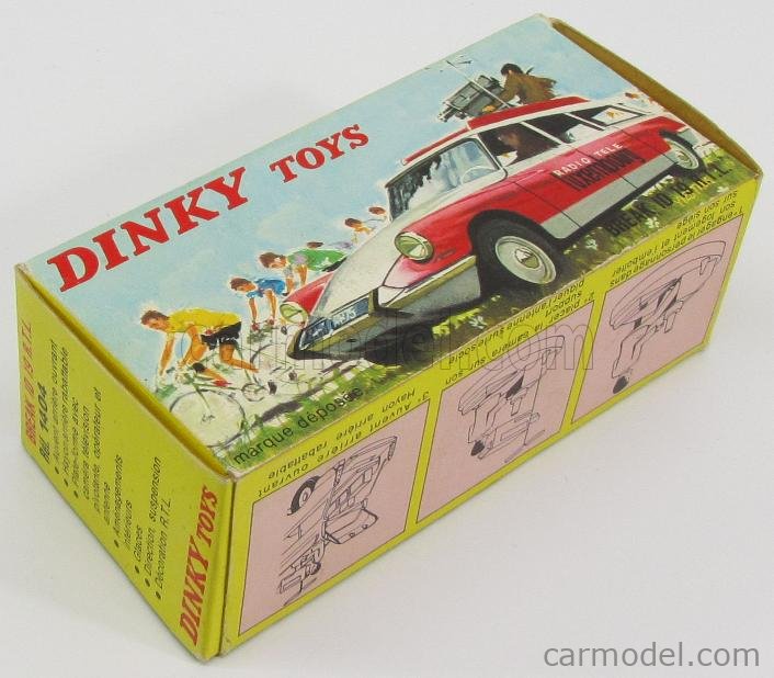 Dinky Toys CITROEN DS19 RTL hayon arrière gris vitre ref 1404 B12 