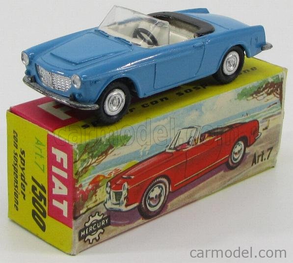 Mercury Italy 7 Scale 1 43 Fiat 1500 Spider 1959 Light Blue