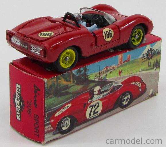 MERCURY-ITALY 45 Scale 1/43 | FERRARI 206 DINO SPORT SPIDER N 186 WITH ...