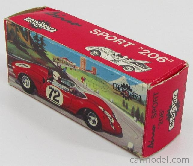 Modèle Réduit Ferrari Dino Sport 1/43 Mercury - Rouge - Occasion - Année 1964 - Zamak