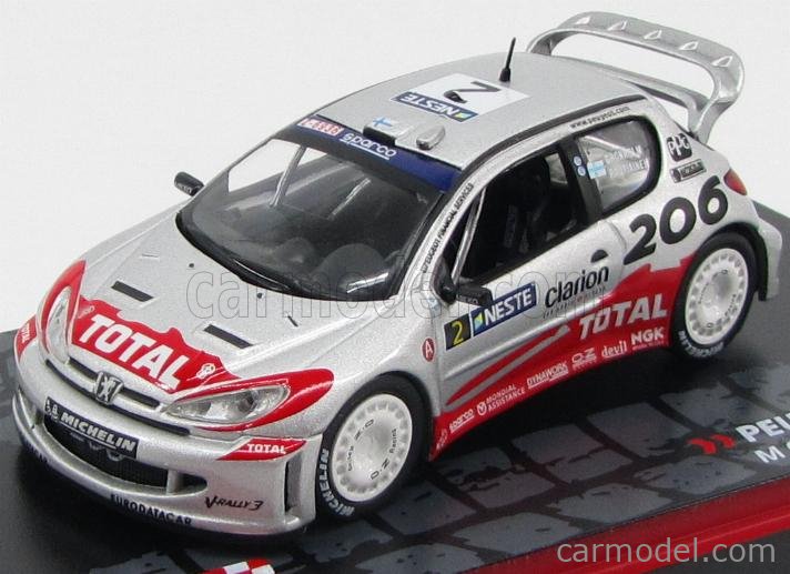 EDICOLA CRCC007 Scale 1/43 | PEUGEOT 206 WRC N 2 WINNER RALLY NESTE ...