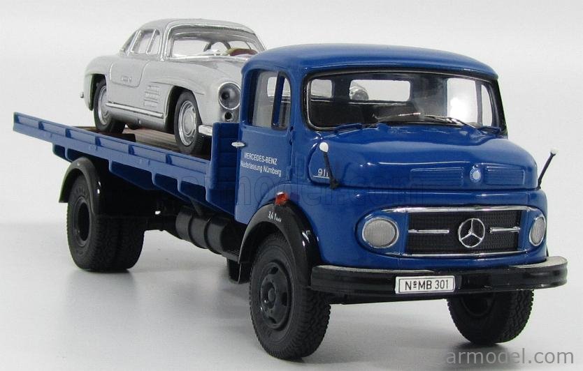 MERCEDES BENZ - L911 TRUCK CAR TRANSPORTER WITH 300SL COUPE 1966