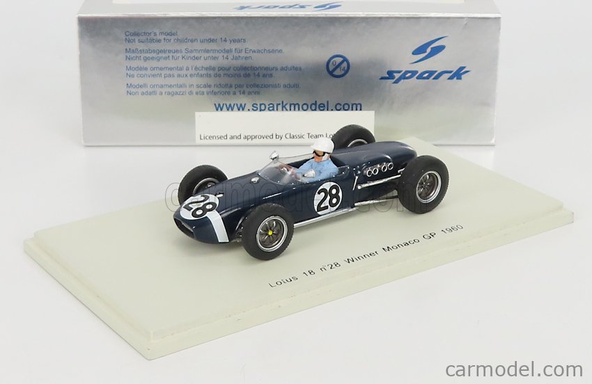 LOTUS - F1 18 N 28 WINNER MONACO GP 1960 S.MOSS