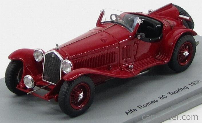 Miniature Spark Alfa Romeo 8C #15 – 24 Heures Du Mans 1935 – échelle 1/43, Rouge, Collection