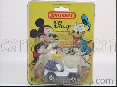 donald duck matchbox car