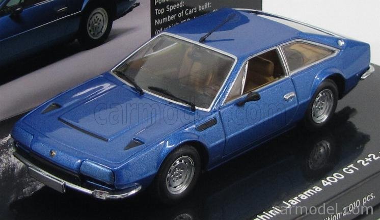 Miniature Minichamps 1/43 Lamborghini Jarama Argentée – Modèle De Collection