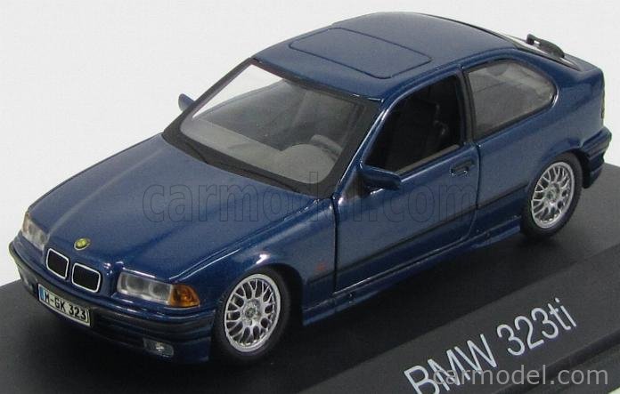 SCHUCO / Masstab: 1/43  BMW 3-SERIES 323ti COMPACT 1994 BLUE MET