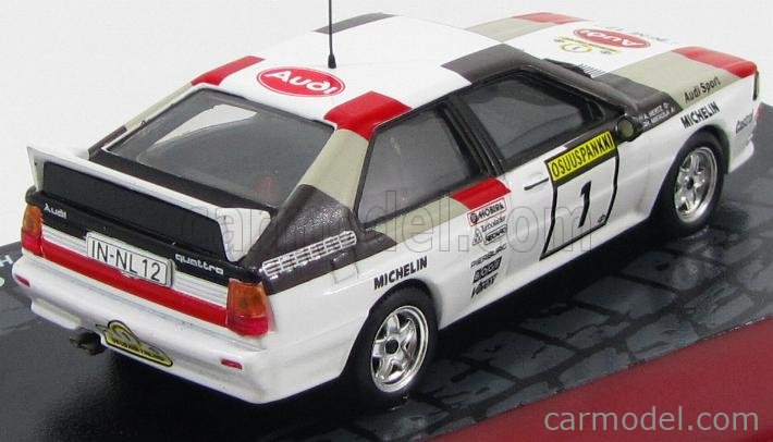 Miniature Audi Quattro A2 #9 Rallye 1000 Lacs 1983 - Sunstar 1/18 - état Neuf