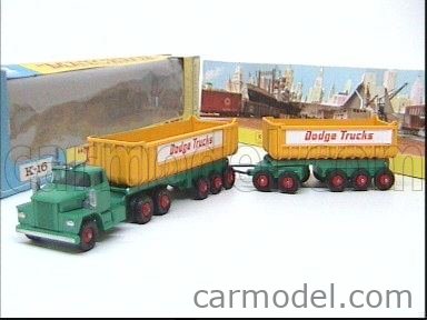 Matchbox K16 Dodge Tractor & Twin Tippers 1966 Vintage Poster Shop Display Sign 