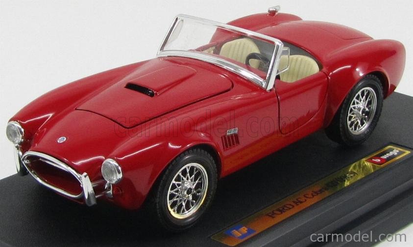 Burago 1/24 Shelby Cobra 427 1965 Verte - 1000 Miglia - Made In Italy - Boîte Neuve