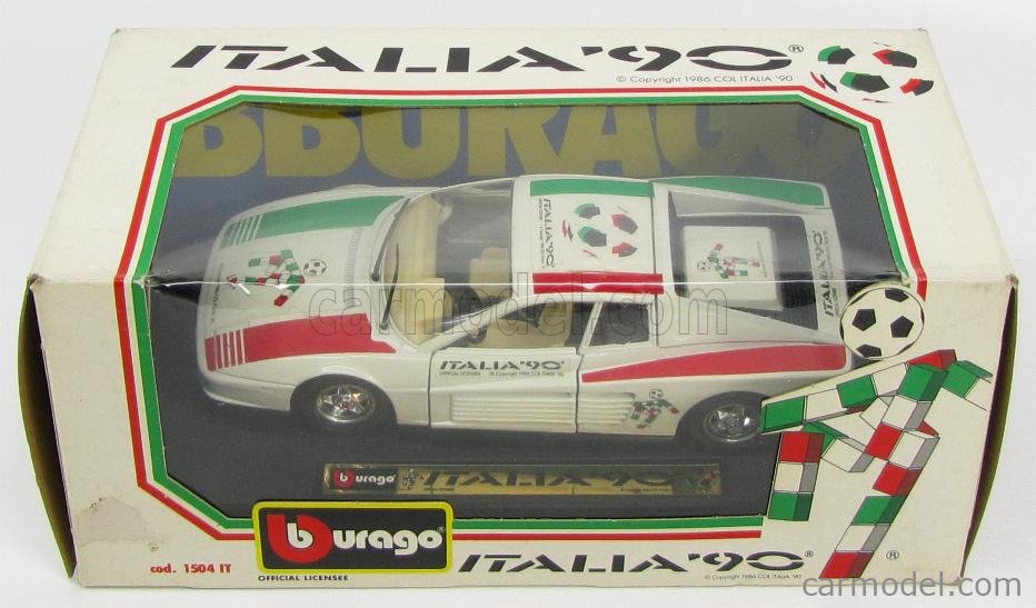 ITALIA 90 #burago #Ferrari testarossa - ミニカー