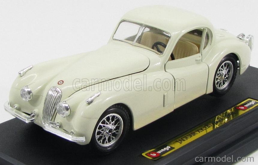 BURAGO 627731 Scale 1/24 | JAGUAR XK120 COUPE 1948 IVORY