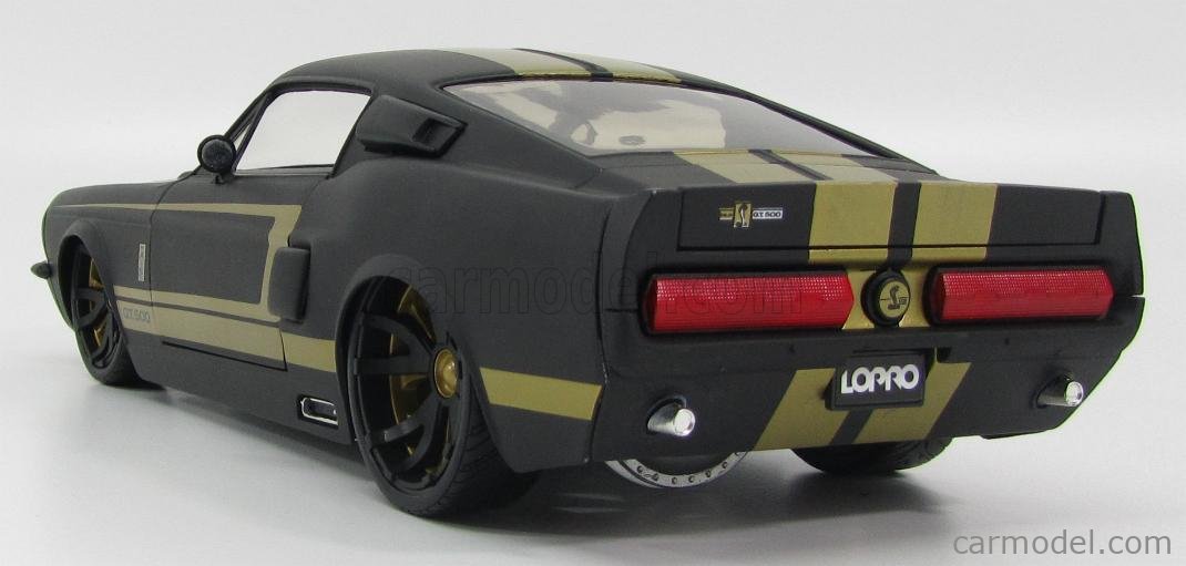 JADA 96626MBK Scale 1/18 | FORD USA SHELBY MUSTANG GT500 1967 MATT