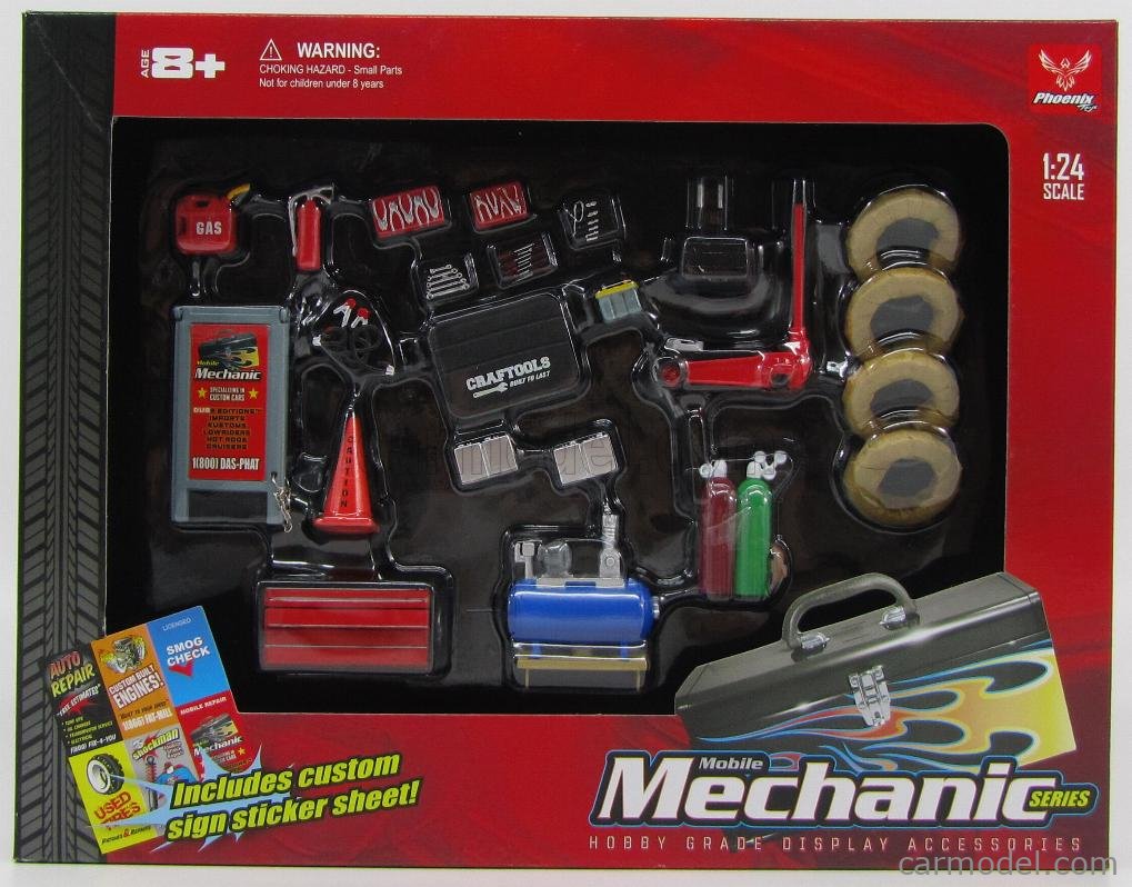 Hobby Gear: Repair Garage Accessories Set 1/24 Scale