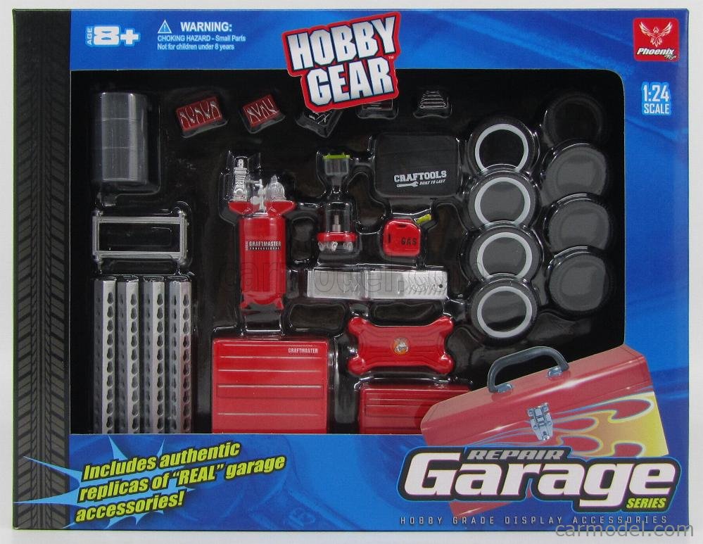 Hobby Gear: Repair Garage Accessories Set 1/24 Scale