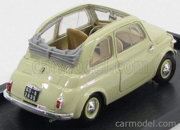 Brumm 1/43 Fiat Nouvelle 500 – 1957 – Gris Clair – Édition Limitée – Die Cast
