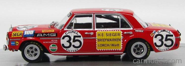 Modellino Mercedes 300 SEL 6.8 AMG #35 &ndash; 24h Spa 1971 &ndash; Werk83 Scala 1/18