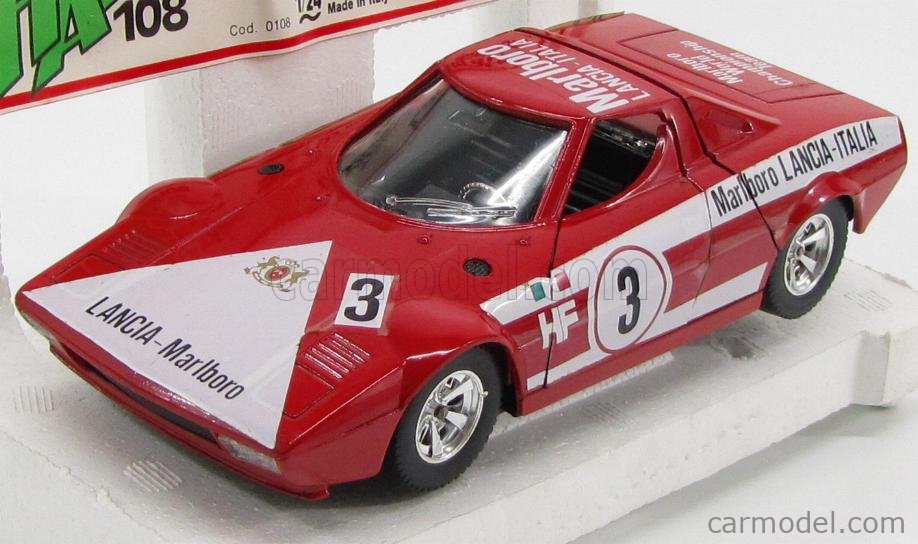 BI183 Burago #4108 1:43 Lancia Stratos Rallye Monte Carlo 1980 A
