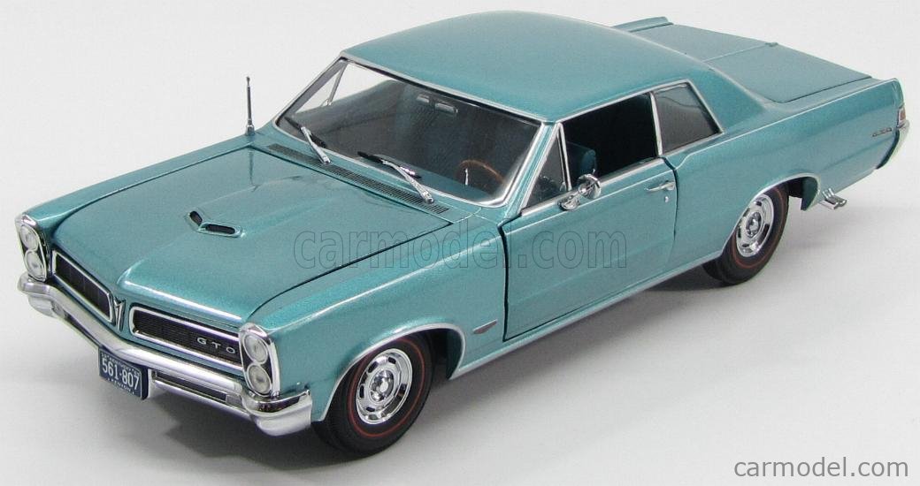 SUN-STAR 01807 Scale 1/18 | PONTIAC GTO COUPE 1965 REEF TURQUOISE IRID MET