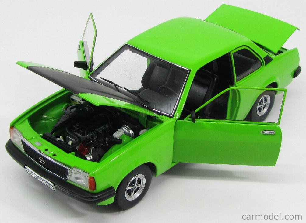 SUN-STAR 05386 Scale 1/18 | OPEL ASCONA B SR 2-DOOR 1975 GREEN MATT BLACK