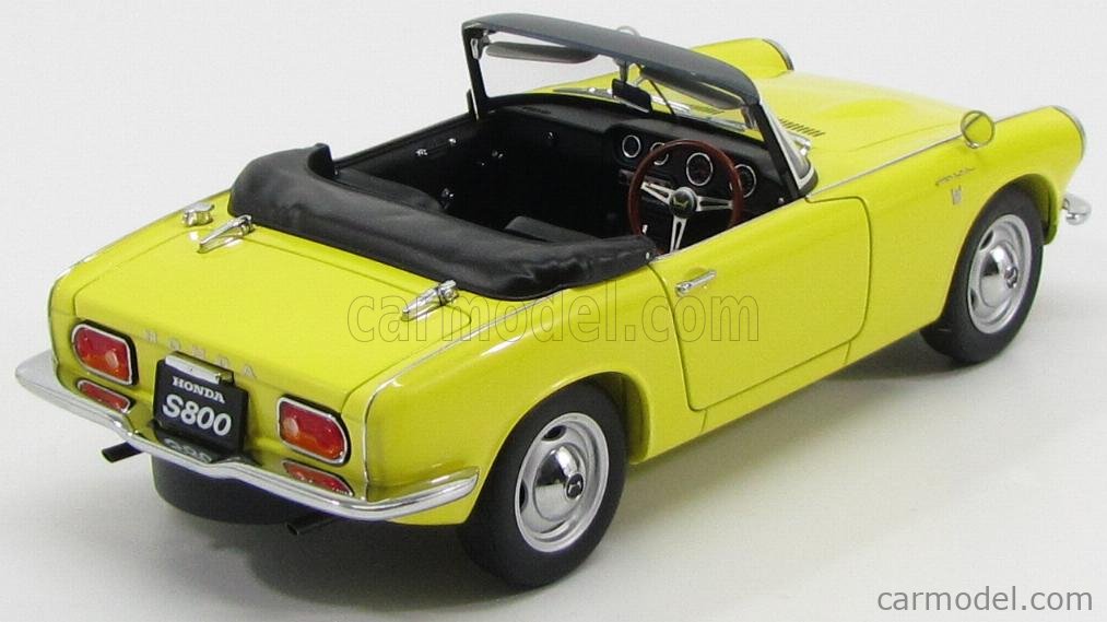 AUTOART 73277 Scale 1/18 | HONDA S800 SPIDER CLOSED 2-DOOR 1966 YELLOW