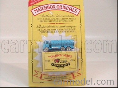 MATCHBOX LESNEY #11A ERF PETROL GASOLINE TANKER, YELLOW, SILVER TANK TRIM, LOT A