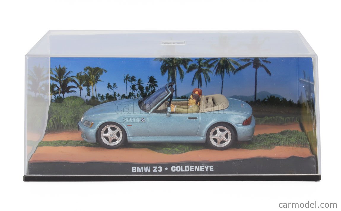 美品【007 james bond】BMW Z3 1/43スケールのミニカー BMW Z3 Roadster Blue Metallic James Bond 007 