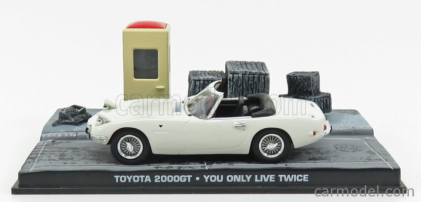 Edicola Bondcol007 Scale 1 43 Toyota 00gt Spider 1967 007 James Bond You Only Live Twice Si Vive Solo Due Volte White