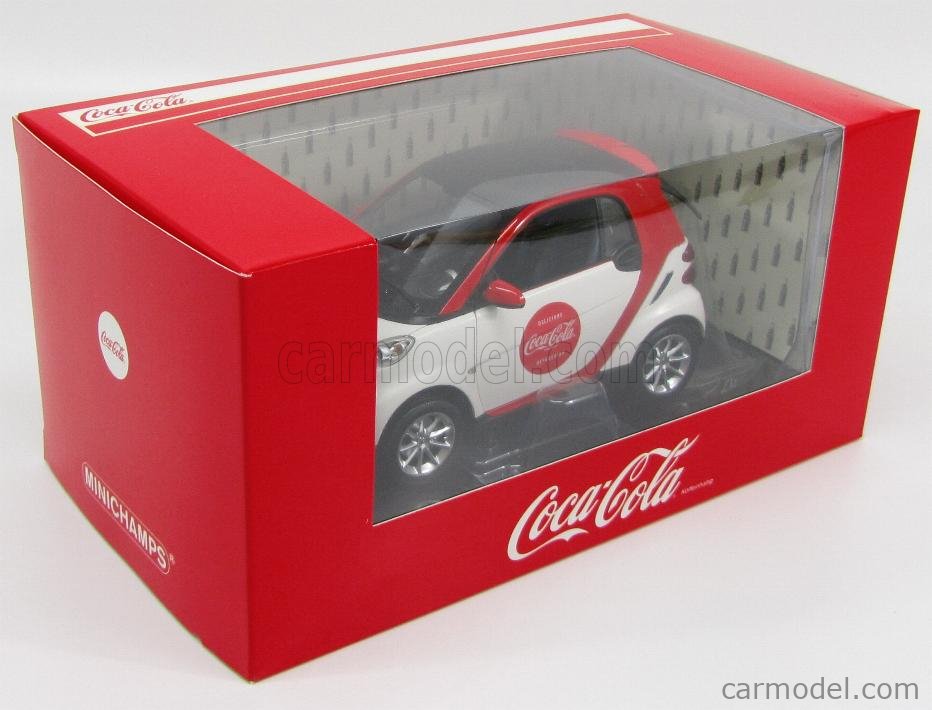 1:18 Smart Fortwo 2007 Coca Cola 1/18 • MINICHAMPS 150036301 
