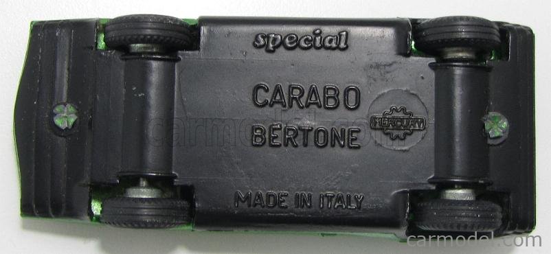 MERCURYITALY 303 Scale 1/43 ALFA ROMEO 33 CARABO BERTONE GREEN MET