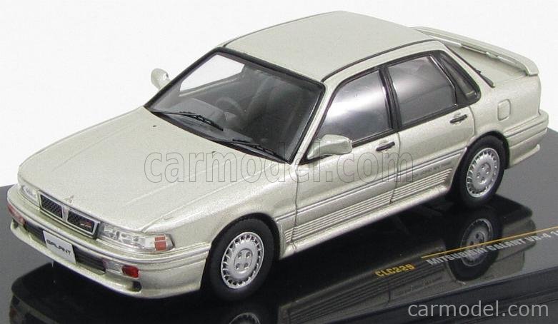 Ixo Models Clc229 Scale 1 43 Mitsubishi Galant Vr 4 4 Door 1987 Silver