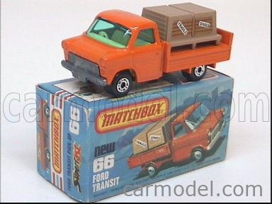 MATCHBOX 66 Scale 1/66 | FORD ENGLAND TRANSIT ORANGE