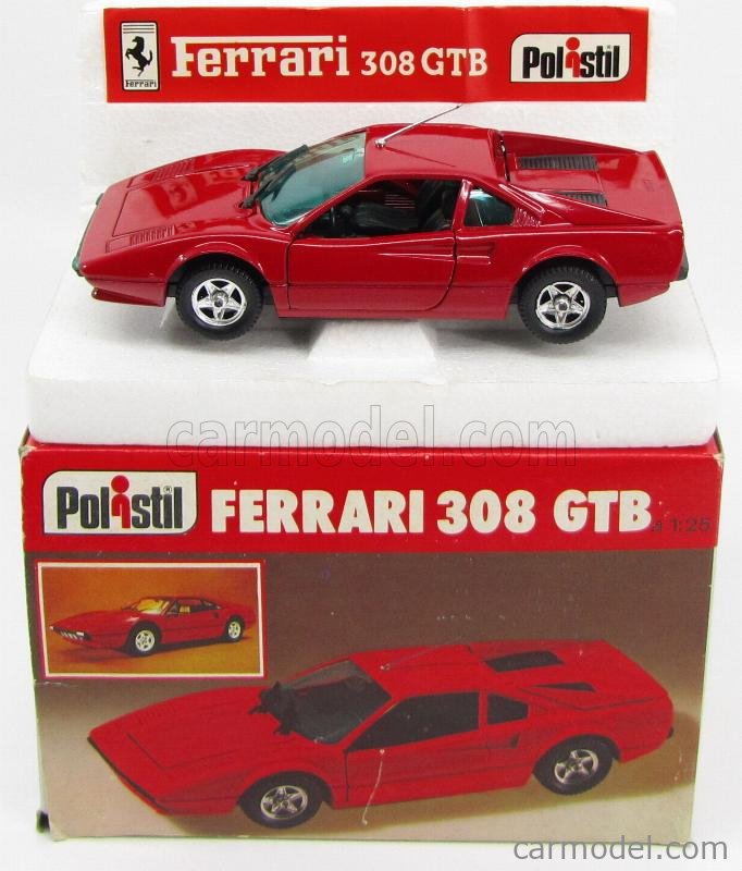 POLITOYS POLISTIL S61 Scale 1/25 | FERRARI 308 GTB 1977 RED