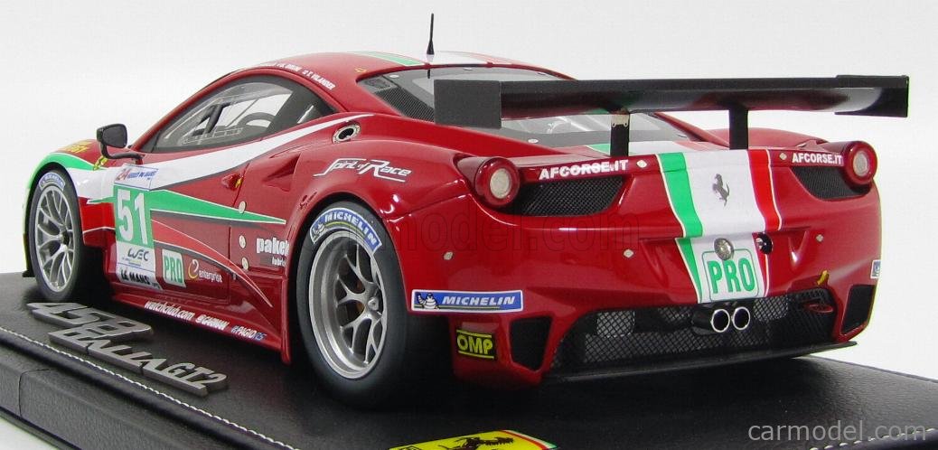 BBR-MODELS P1851 Scale 1/18 | FERRARI 458 ITALIA GT2 N 51 TEAM AF