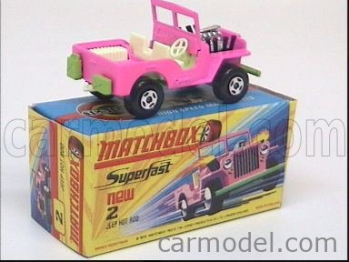 Matchbox best sale pink jeep