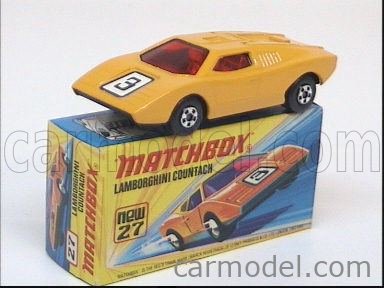 MATCHBOX 27 Scale 1/66 | LAMBORGHINI COUNTACH N 3 YELLOW