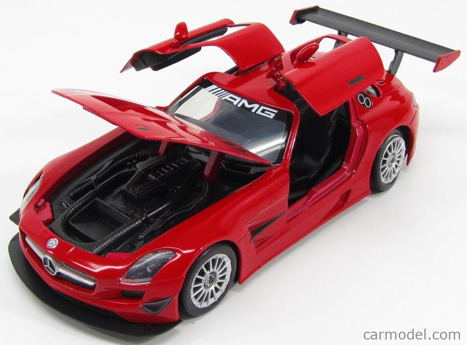 MOTOR-MAX 73356R Scale 1/24 MERCEDES BENZ SLS AMG GT3 STREET 2011 RED