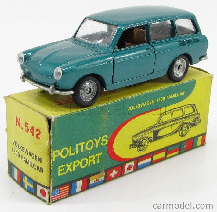 POLITOYS-M VOLKSWAGEN 1600 ミニカー POLITOYS POLISTIL POLMS542 Scale 1/43 | VOLKSWAGEN 1600 SW