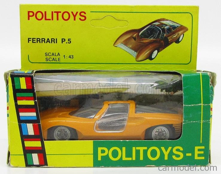 Miniature Politoys Ferrari P5 Berlinetta N°3 Pininfarina - 1968 - Échelle 1/43 - Rare