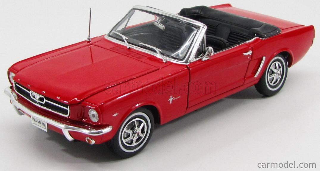 WELLY WE12519R Scale 1/18 | FORD USA MUSTANG CABRIOLET 1964 RED
