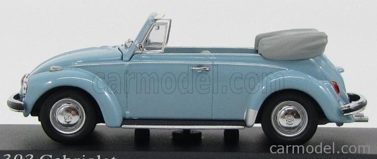 Maxichamps 1/43 - Volkswagen 1302 Cabriolet 1970 - Jaune - Réf 940 055030