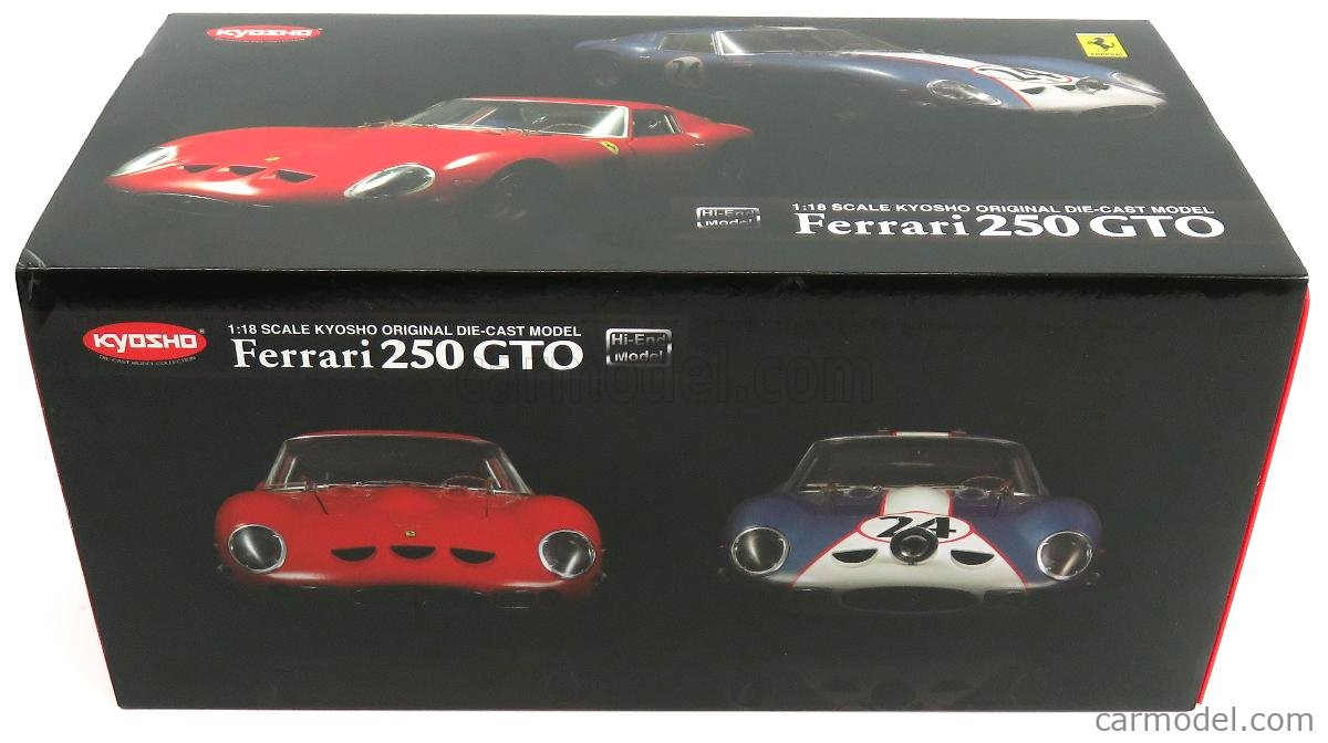 KYOSHO 08435R Scale 1/18 | FERRARI 250 GTO 1962 - BLACK KYOSHO 08435R Scale 1/18 | FERRARI 250 GTO 1962 - BLACK